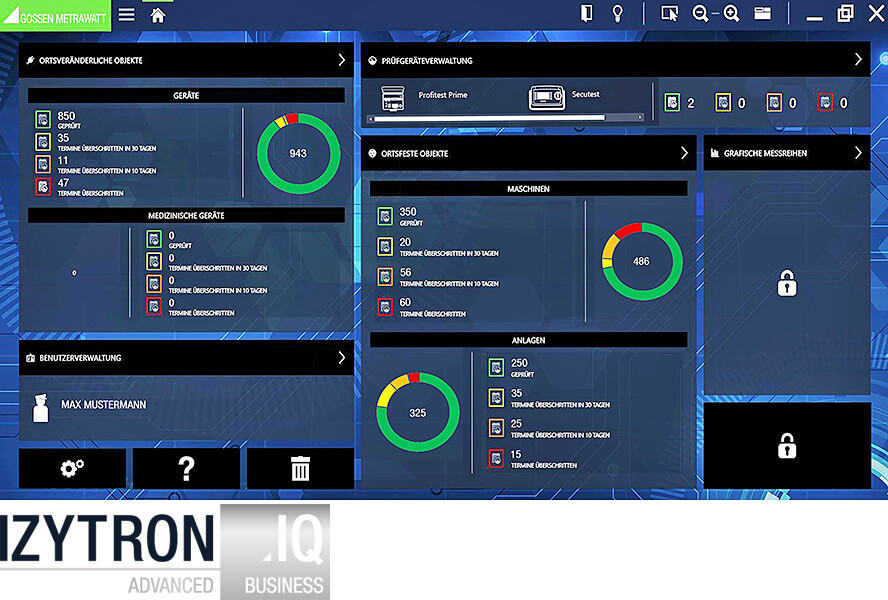 Test software IZYTRONIQ Business Advanced